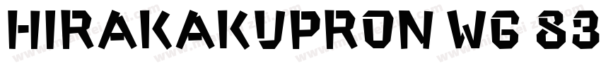 HiraKakuProN W6 83pv RKSJ H字体转换
